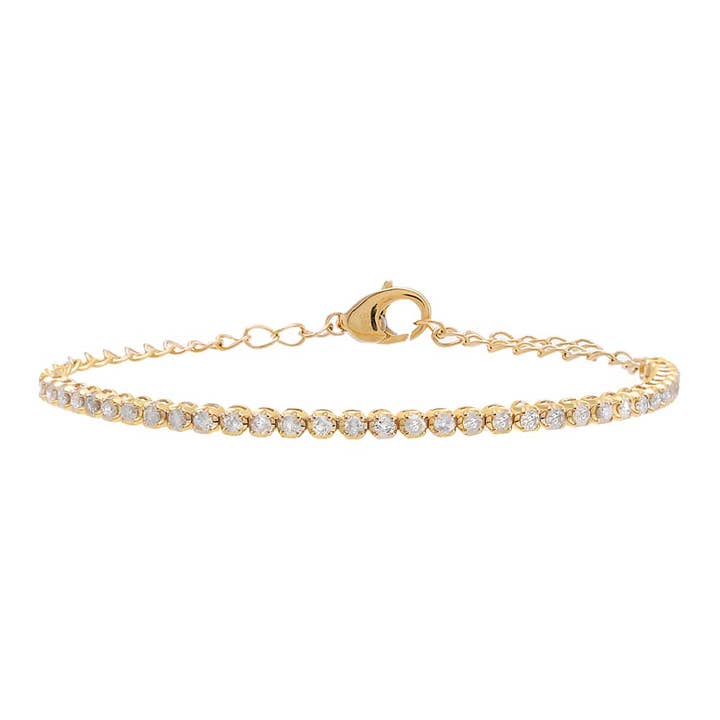 Mini Diamond Tennis Bracelet 14K for wholesale by By Adina Eden