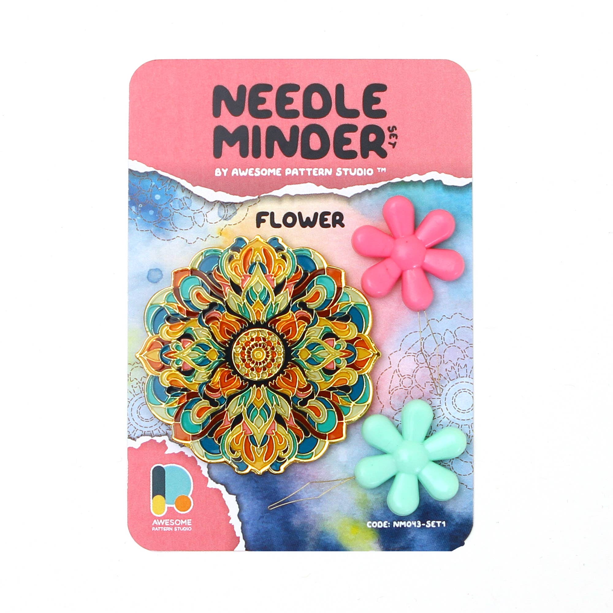 Awesome Pattern Studio – wholesale Embroidery/cross-stitch supplies – Flower - Magnetic Needle Minder Set #10