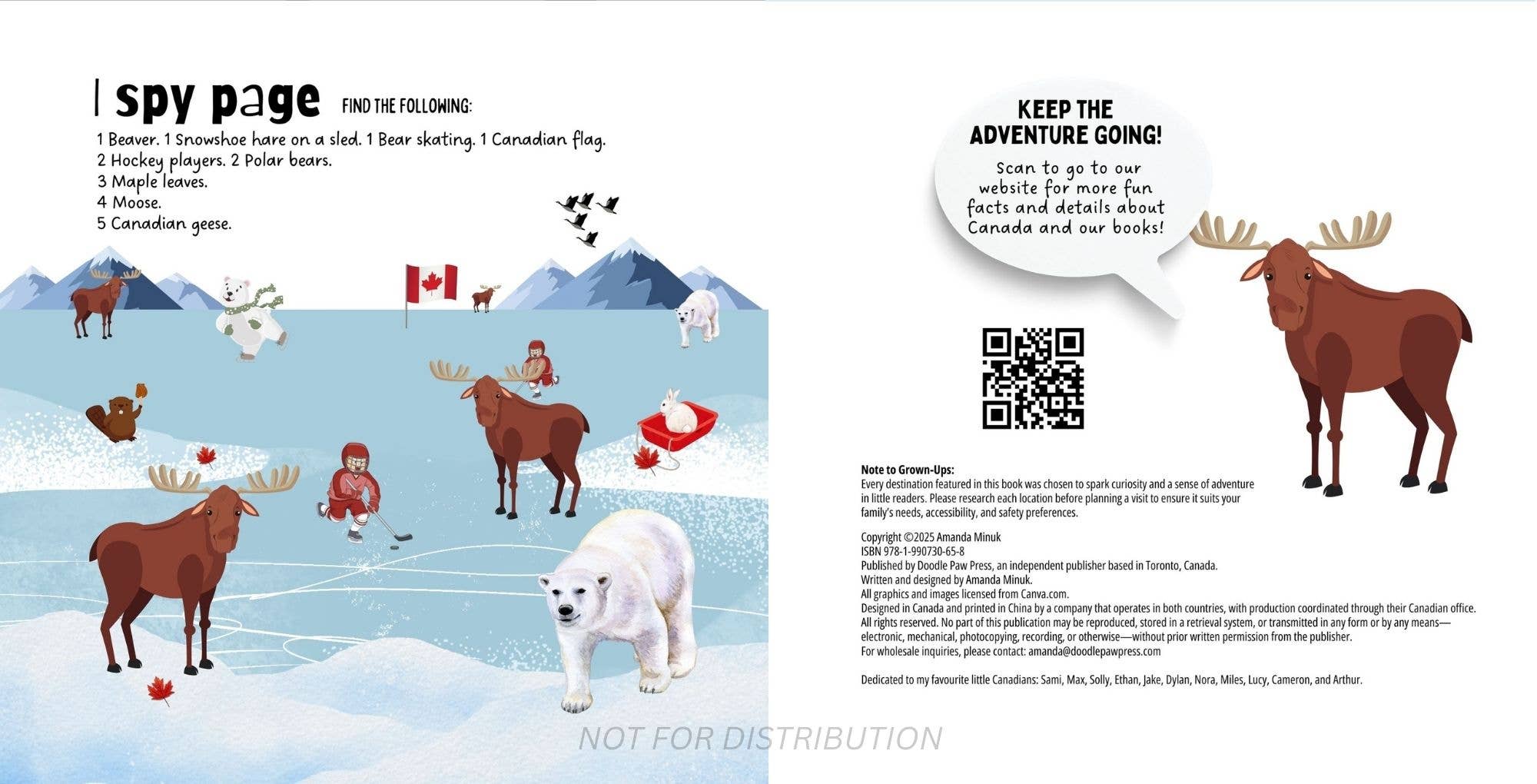 Doodle Paw Press - Wholesale Baby & Toddler Book (0-2) - The Most Canadian Baby Book Ever Eh! Cute Canada Baby Book9