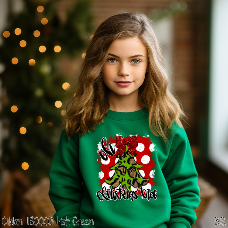 Bama Screens - Wholesale Sublimation Transfer - Red Dot Oh Christmas Tree #BS62071