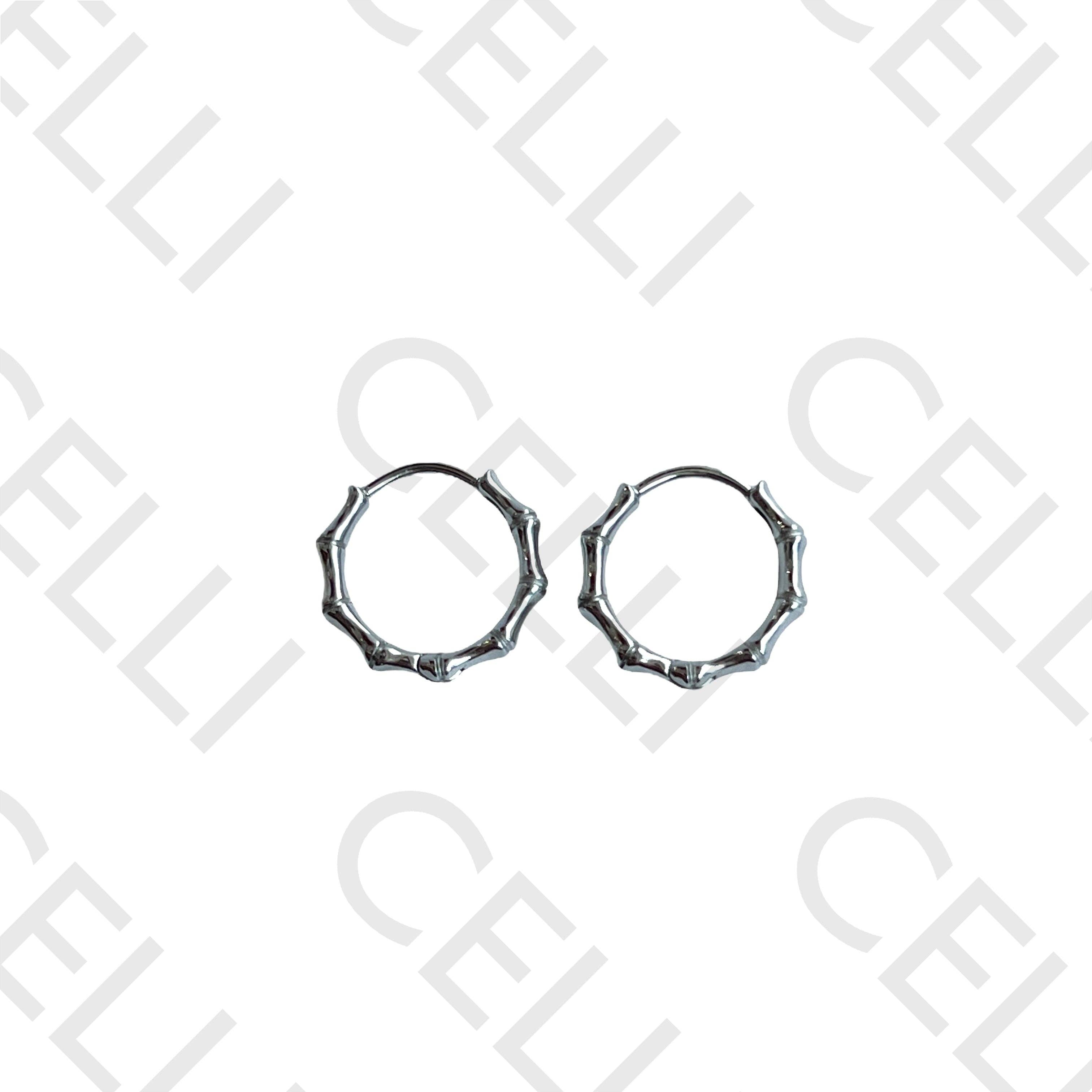 Celli Biju - Wholesale Hoop Earrings - Steel earring - bamboo hoop2