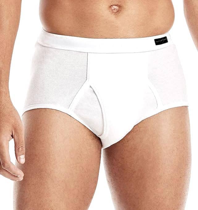 Branco Kit com 6 Cuecas de Algodão Masculinas Macias e Respirantes para venda a revendedores na Faire1