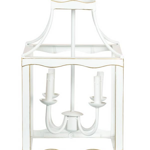 The Enchanted Home - Wholesale Lantern - Mid Size Soft White & Gold Lantern