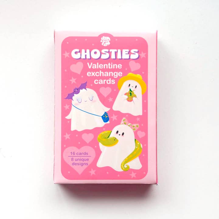 Ham Eye Am - Wholesale Valentine's Day Card - Cute Ghosties Valentine's Exchange Cards4