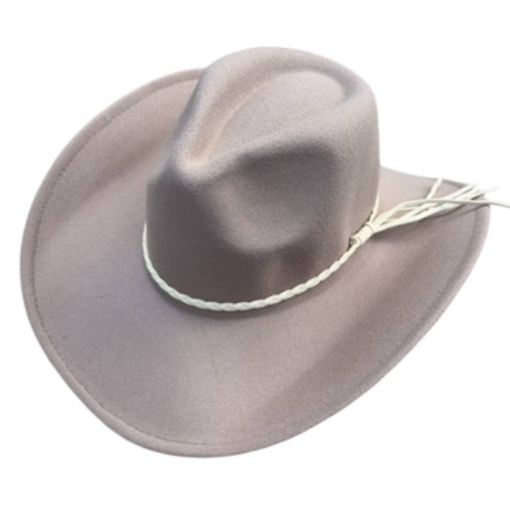 Portia Hat - Wholesale Cowboy Hat - Unisex - Vegan Felt Cowboy Hat – Classic Western Style1
