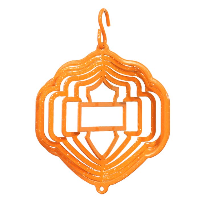 SWEN Products - Wholesale Ornament - MOTORCYCLE SHIELD Tini Swirly Metal Christmas Tree Ornament1