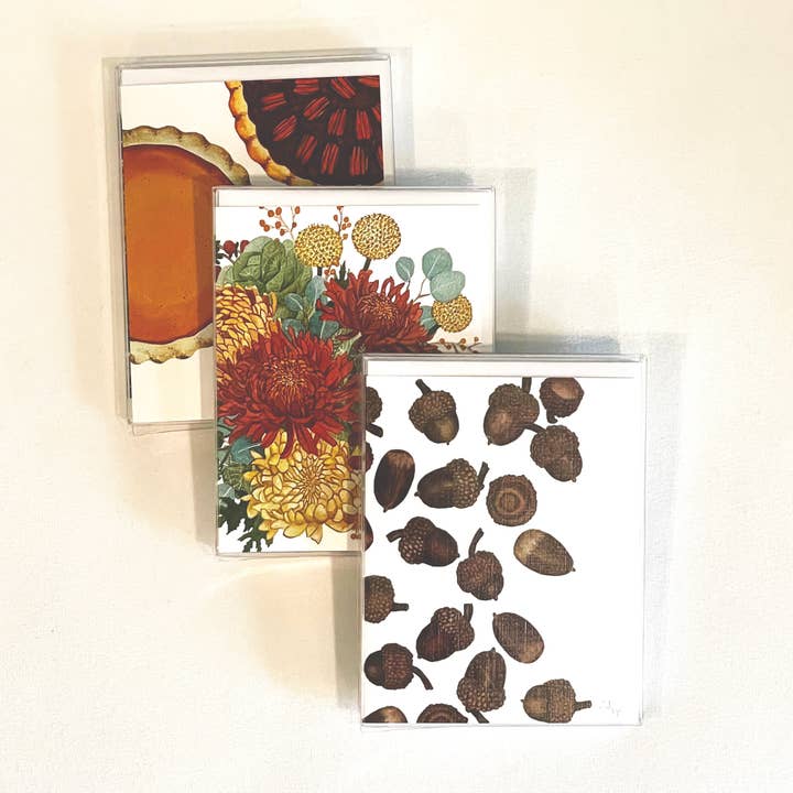 Lot de 6 cartes postales Autumn Variety pour la vente par Broad Bloom