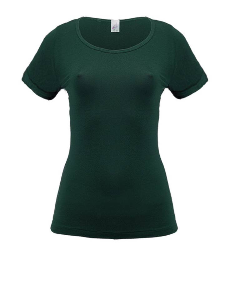 Madiva - Wholesale T-Shirt - Women's - Venus Half Sleeve Crew Neck - Bielastic micromodal1