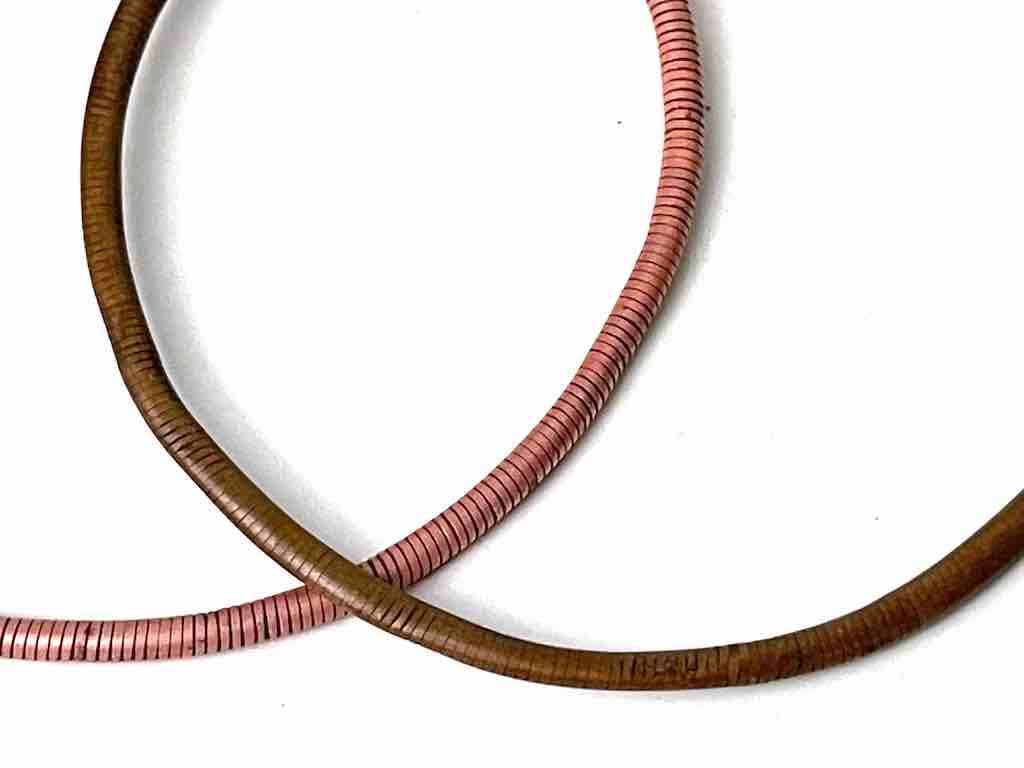 The Niger Bend - Wholesale Bangle Bracelet - Vintage thin rounded copper bracelet/anklet2
