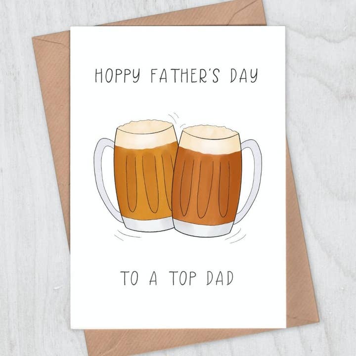 Beer Hoppy Father's Day Card for wholesale by Lou Longworth