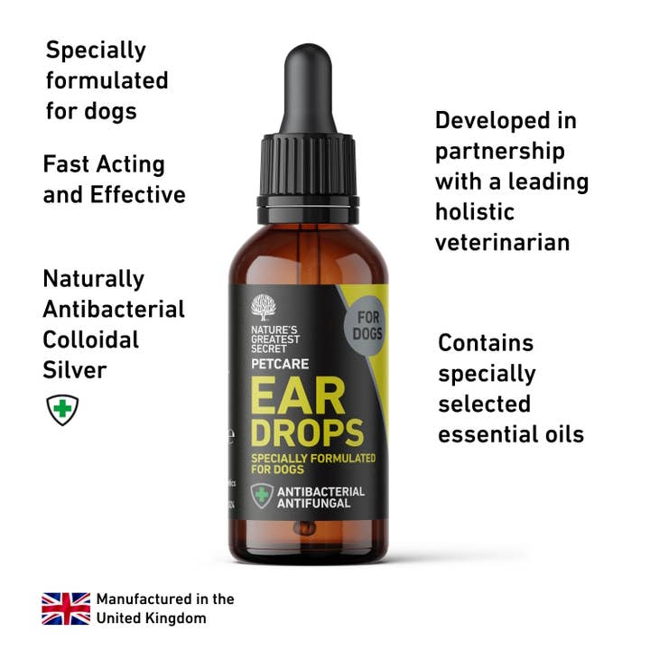 Natures Greatest Secret - Wholesale Pet Supplement - Dog - Cleansing Colloidal Silver PetCare Ear Drops for Dogs 30ml