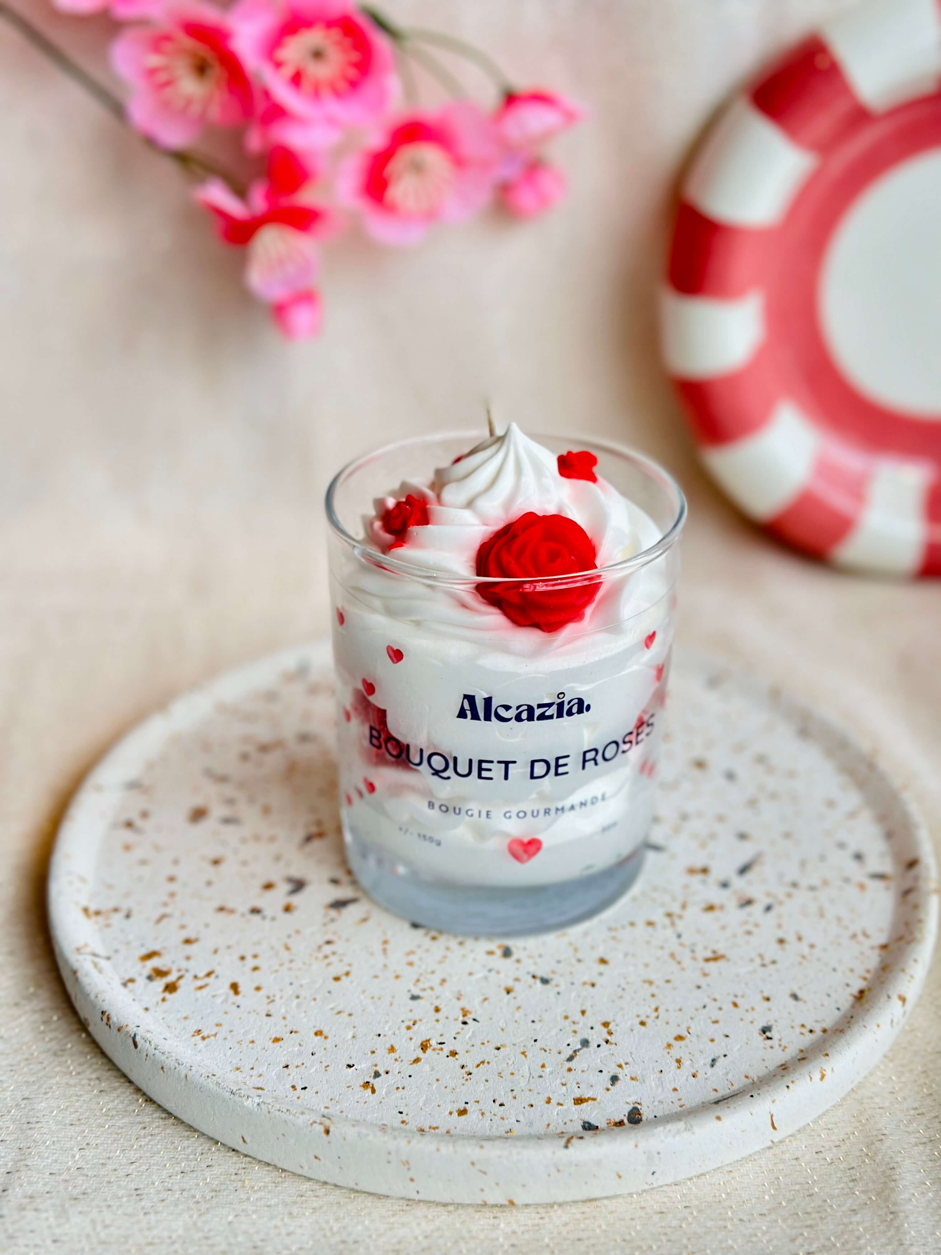 Alcazia - Wholesale Novelty Candle - Gourmet candle - Bouquet of roses3