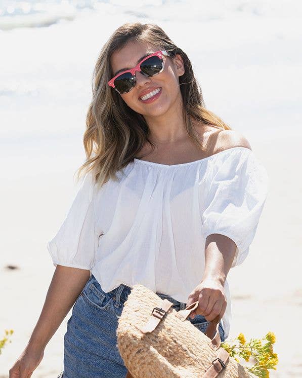 Blue Planet Eco-Eyewear – Engroshandel Solbriller - Unisex – BP19633 - Dylan - Koral / Røg1