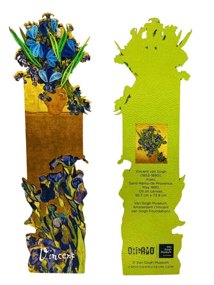 MARQUE-PAGE VAN GOGH IRIS QUILLING ORIGAMO pour la vente par Notes & Queries, Inc.