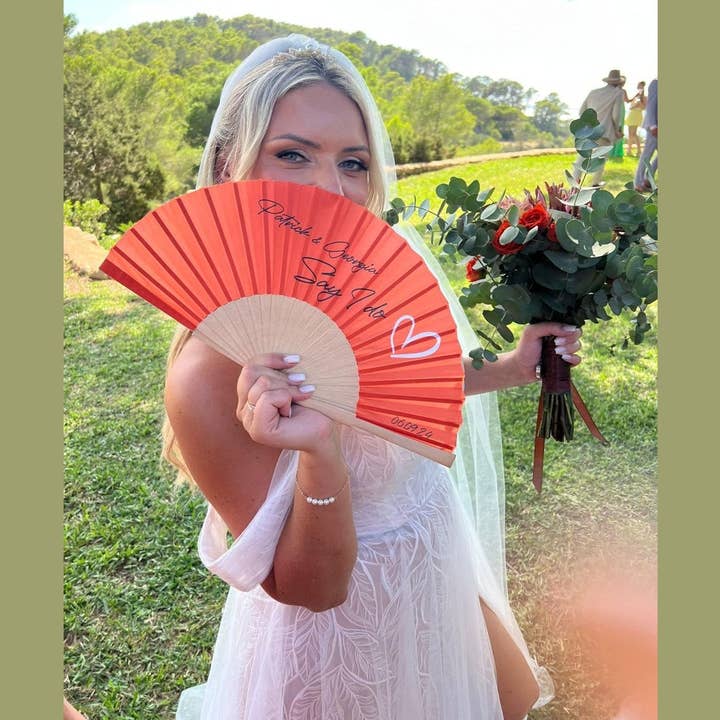 Customised Wedding Fan - 100 for €395!! for wholesale by Fantastico Fans UK Limited