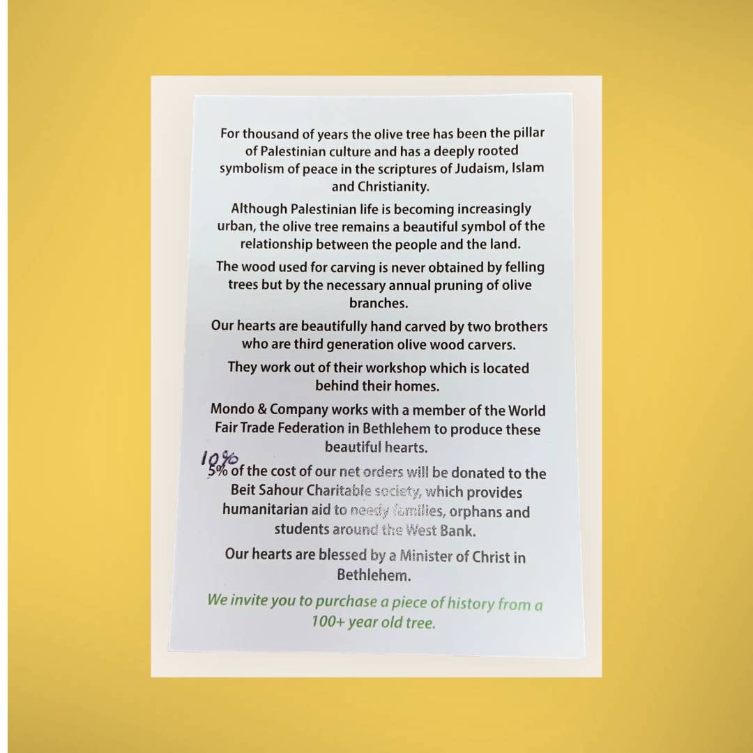 Mondo Trading Company - Wholesale Decorative Tabletop Object - Olive Wood Hearts11