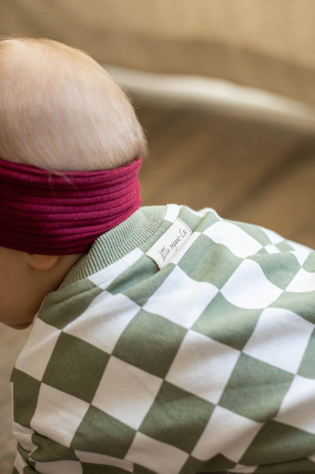 Little Organic Co – wholesale Bodysuit (non-footed) – Baby – Oversized organic checkered - Bubble Baby Romper4