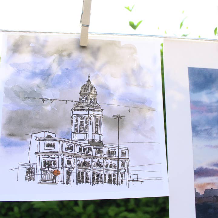 Paquete de 10 impresiones artísticas Vista desde Fargate para venta al por mayor de Poem of Stones