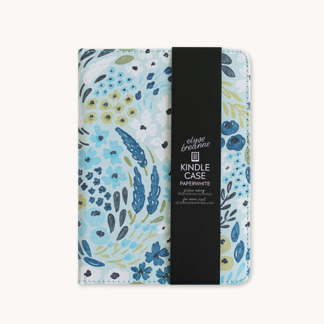 Elyse Breanne Design – Engroshandel Taske til bærbar computer/tablet - Dame – Vandfald Blomstret Kindle Etui | Bogelskere & Læsning1