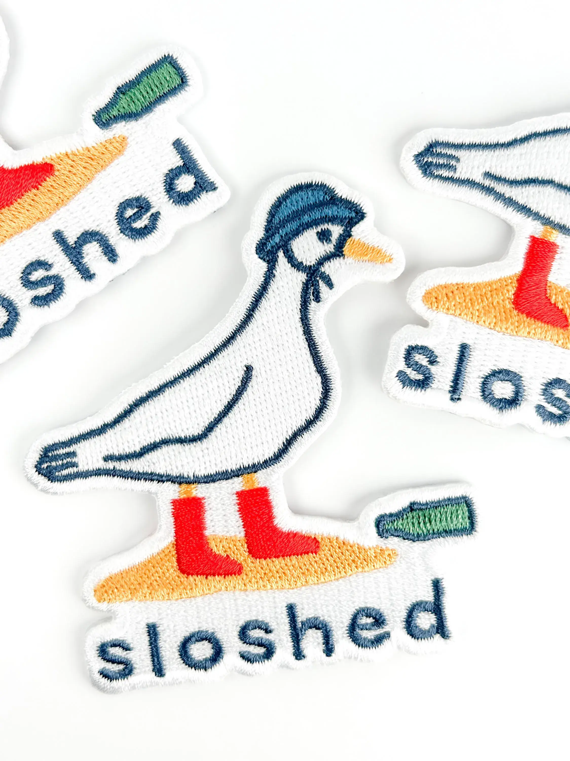 Field Trip Threads - Wholesale Patch - Sloshed Duck Patch – Funny Embroidered Iron-On Patch Party3