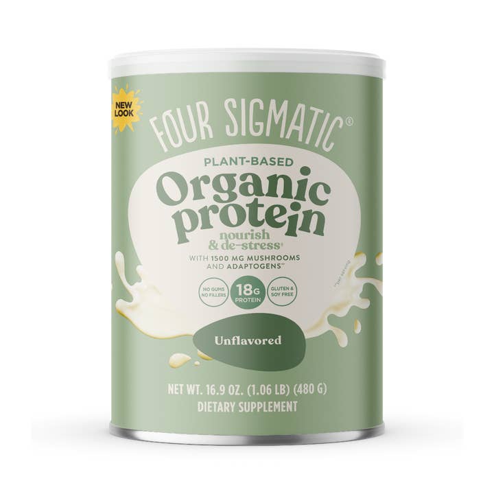 Four Sigmatic - Wholesale Protein/Superfood Powder - Plant-Based Protein with Superfoods Unflavored Canister