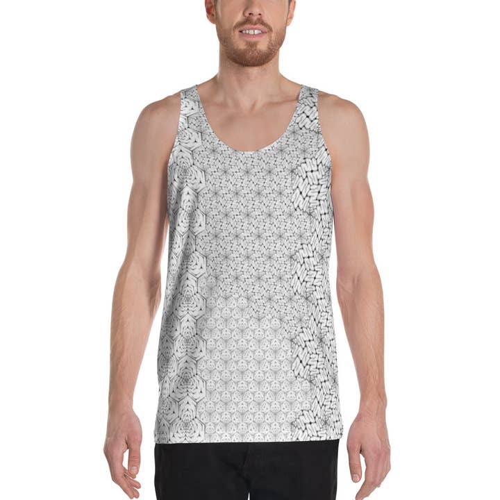 Snaixa Black - Canotta all-over su ordinazione - Bianca per la vendita all'ingrosso da parte di symbolika