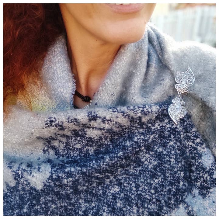 Cristina SJ creative shop - Vendita all'ingrosso Spille - Spilla per abiti, sciarpe, pasmine, poncho, mantelle, scialli