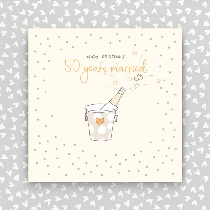 Molly Mae™ - Vendita all'ingrosso Biglietti di auguri per anniversario - 50 anni di matrimonio - Biglietto di auguri per l'anniversario (GR35)