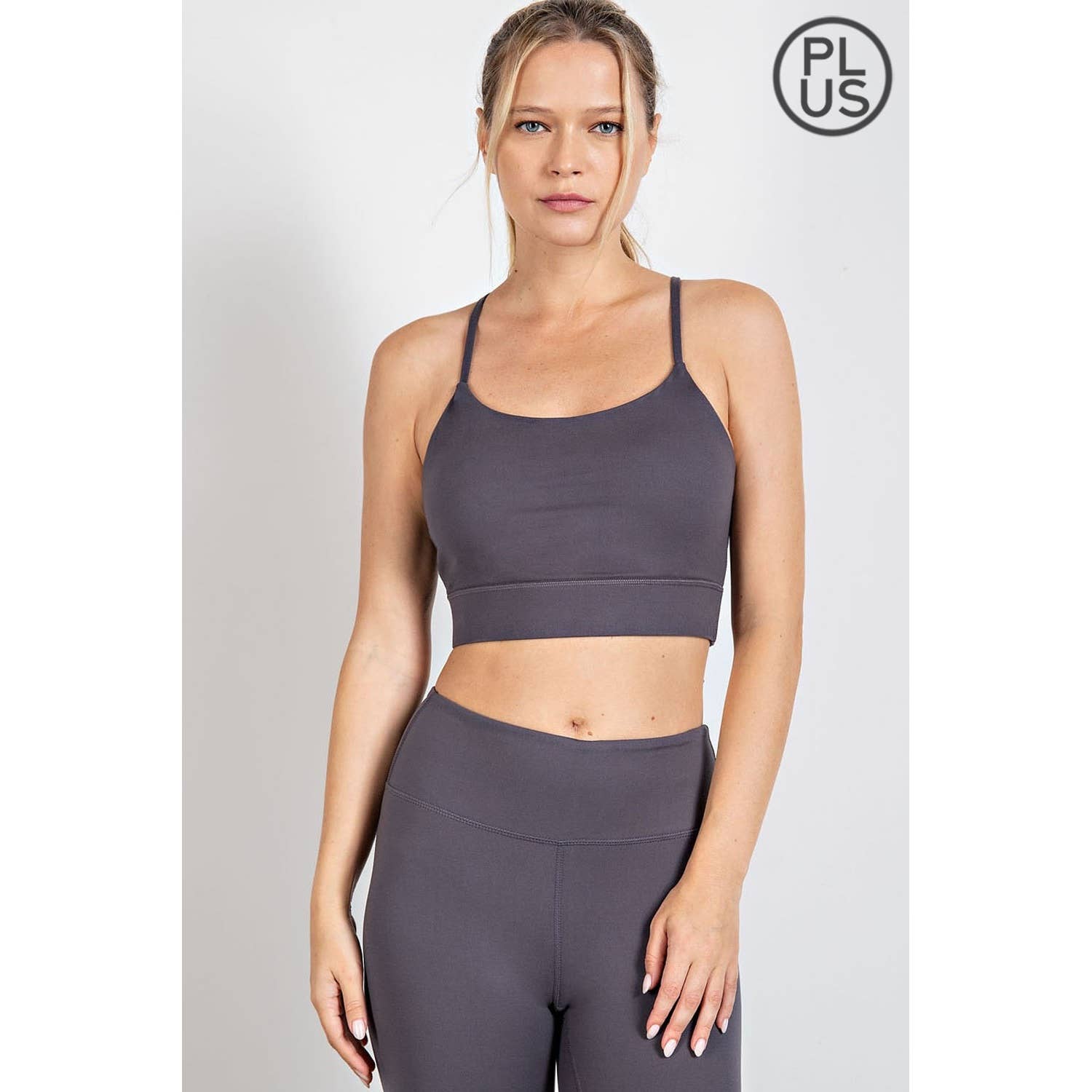 Rae Mode - Wholesale Sports Bra - Women's - PLUS SIZE BUTTER SPORTS BRA WITH ADJUSTABLE STRAP38