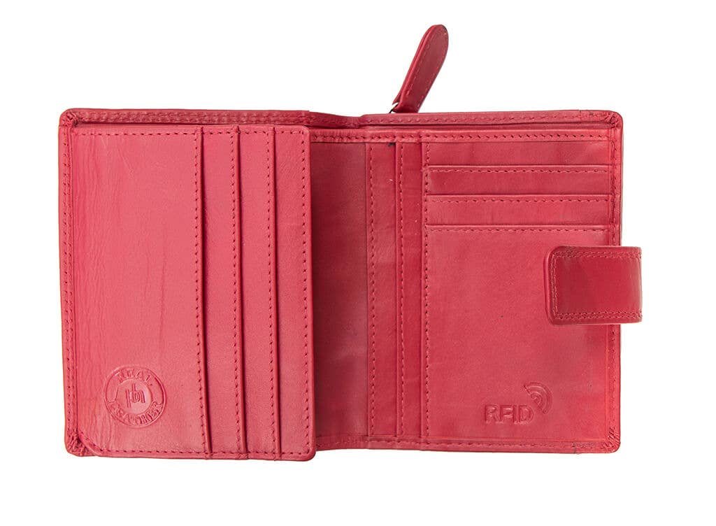 PRIMEHIDE - Vente Portefeuille – femme - Petit sac à main en cuir à trois volets Verona - 231120