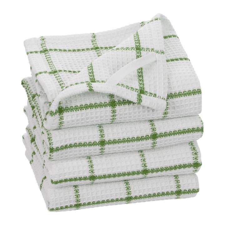 Fabstyles - Wholesale Tea Towel - Fabstyles Solo Waffle Cotton Kitchen Towel Set Of 415