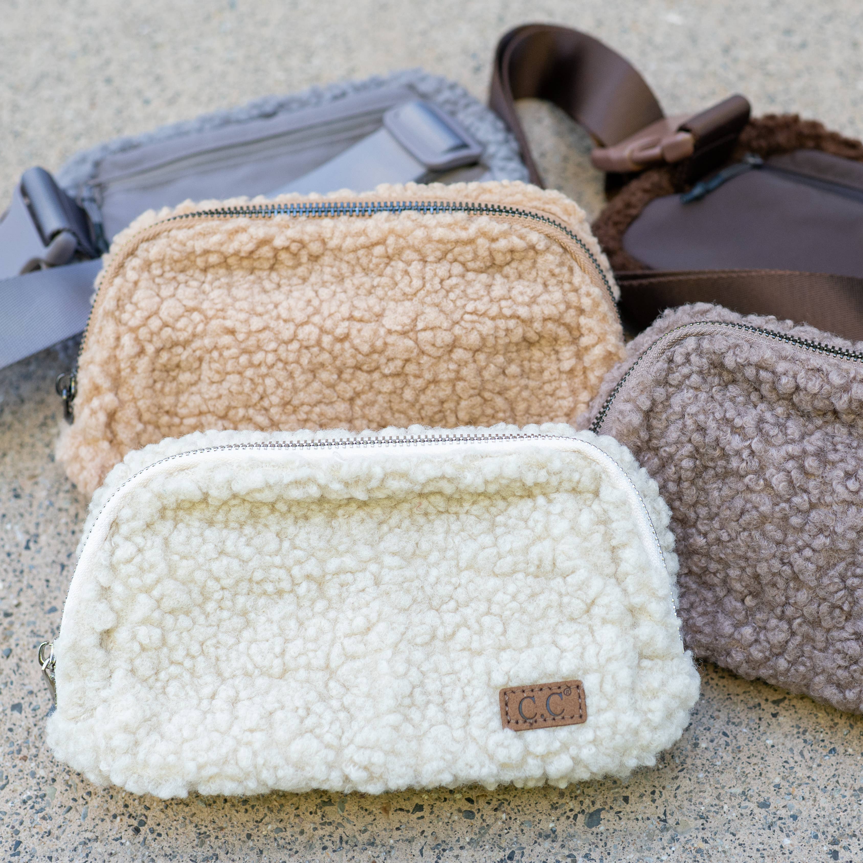Truly Contagious - Wholesale Belt Bag - Women's - CC Sherpa Unisex Belt Bag Fanny Pack BGS005712