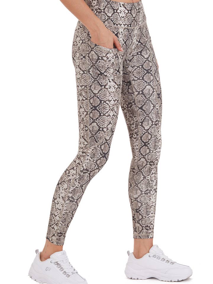 PHONE POCKET LEGGING IN RICH PYTHON for wholesale by X Vision
