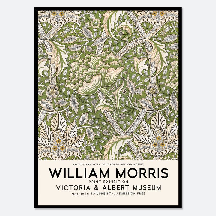 William Morris Windrush Flowers Vintage Poster Art Print W28 for wholesale by Sugar & Canvas