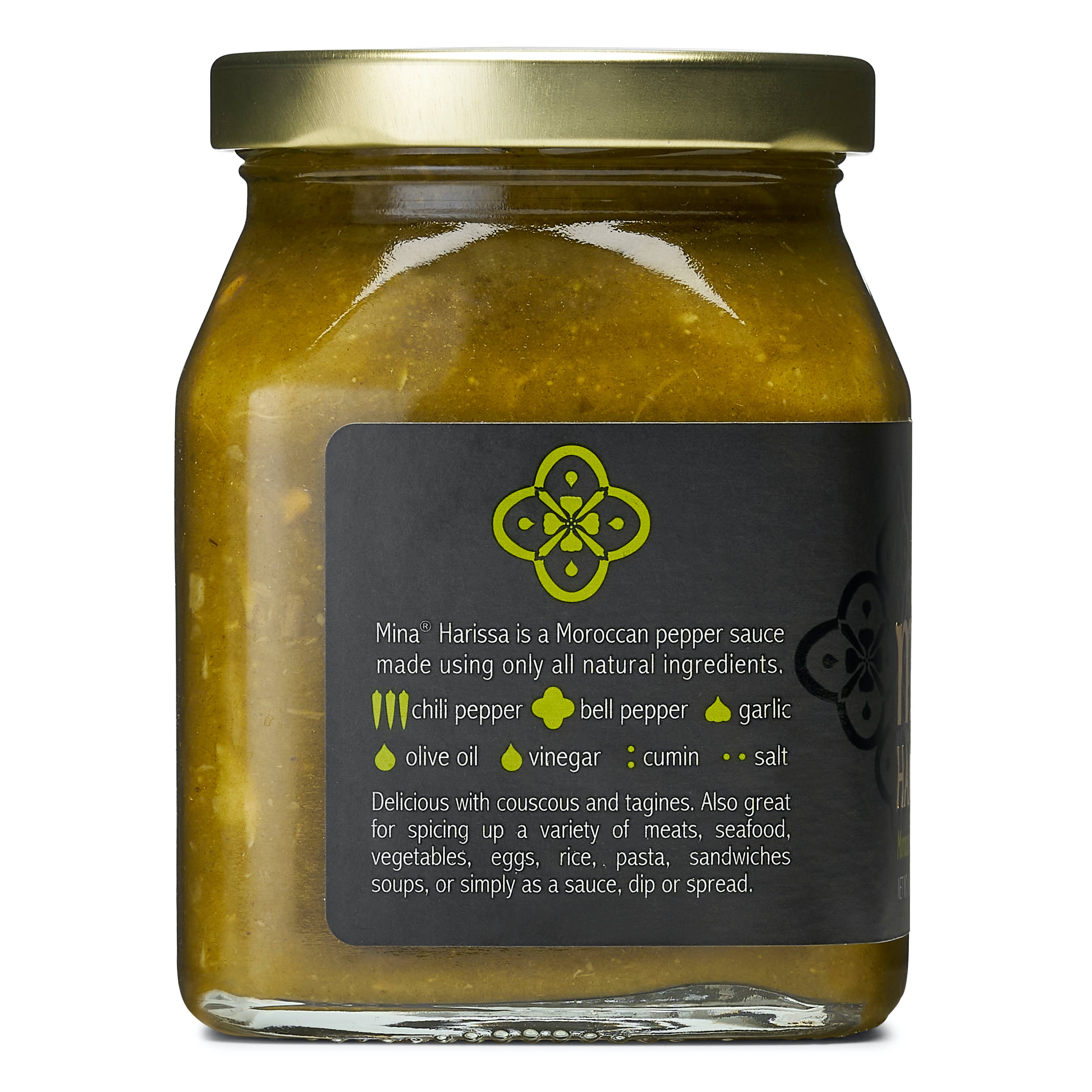 Mina - Wholesale Hot Sauce - 10 oz Harissa Green2
