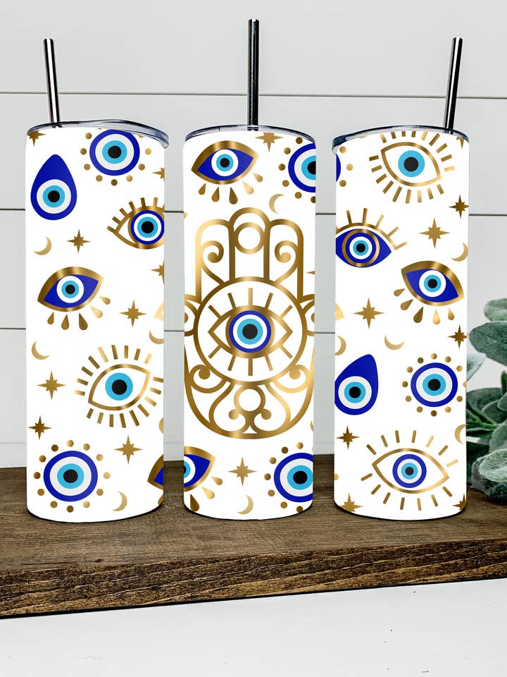 Evil Eye Inoxidável Tumbler 20oz por atacado de Gerdees