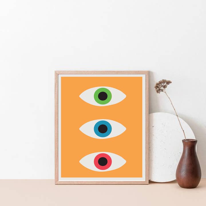 Bauhaus Evil Eye Print for wholesale by Lumina
