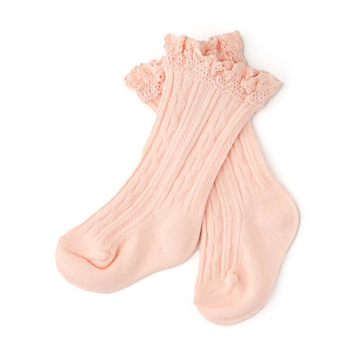 Calzini in pizzo rosa chiaro Accessori Calzini di abbigliamento per bambini per la vendita all'ingrosso da parte di Gigi and Max