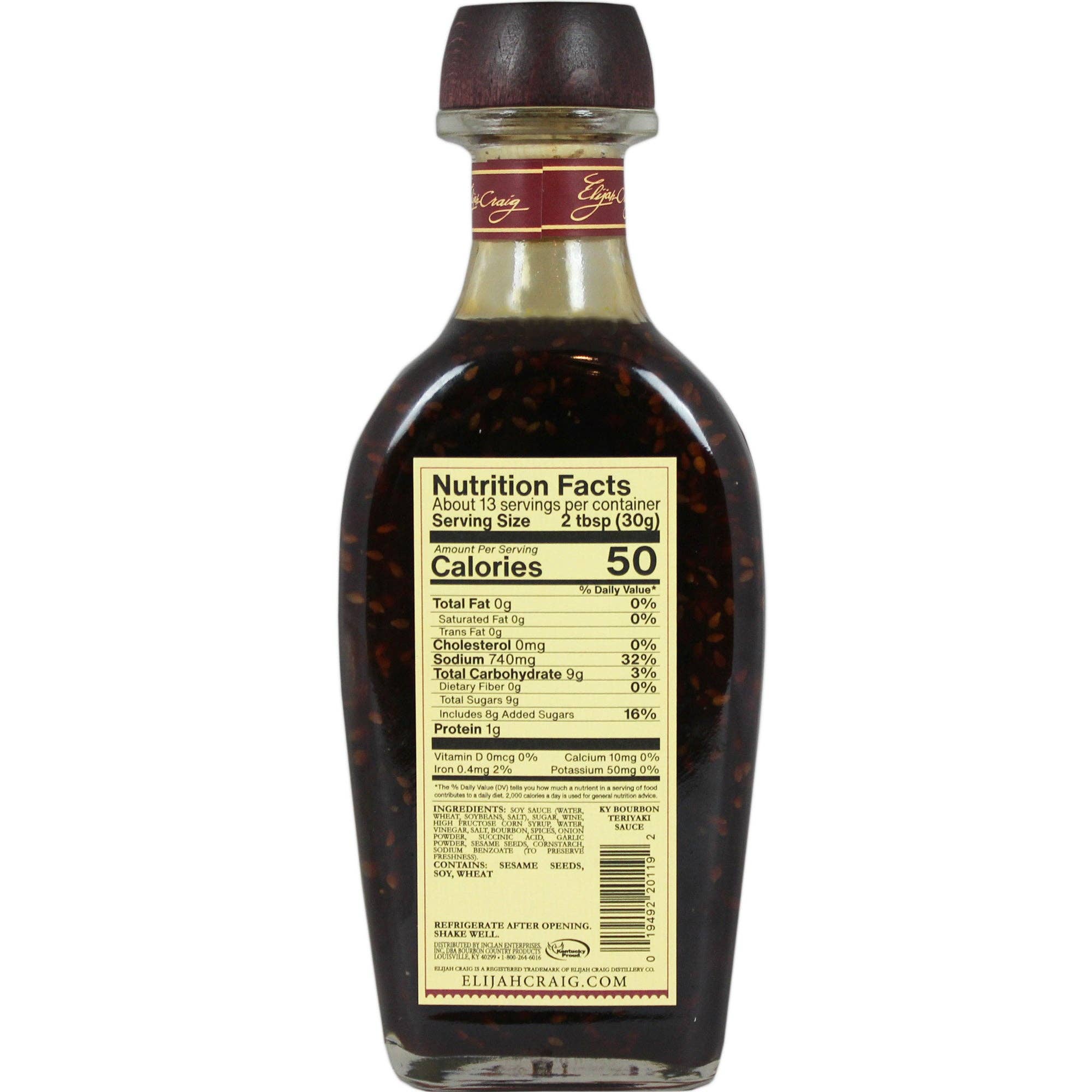 Bourbon Country Products – wholesale Sauce – ELIJAH CRAIG Kentucky Bourbon Teriyaki Sauce2