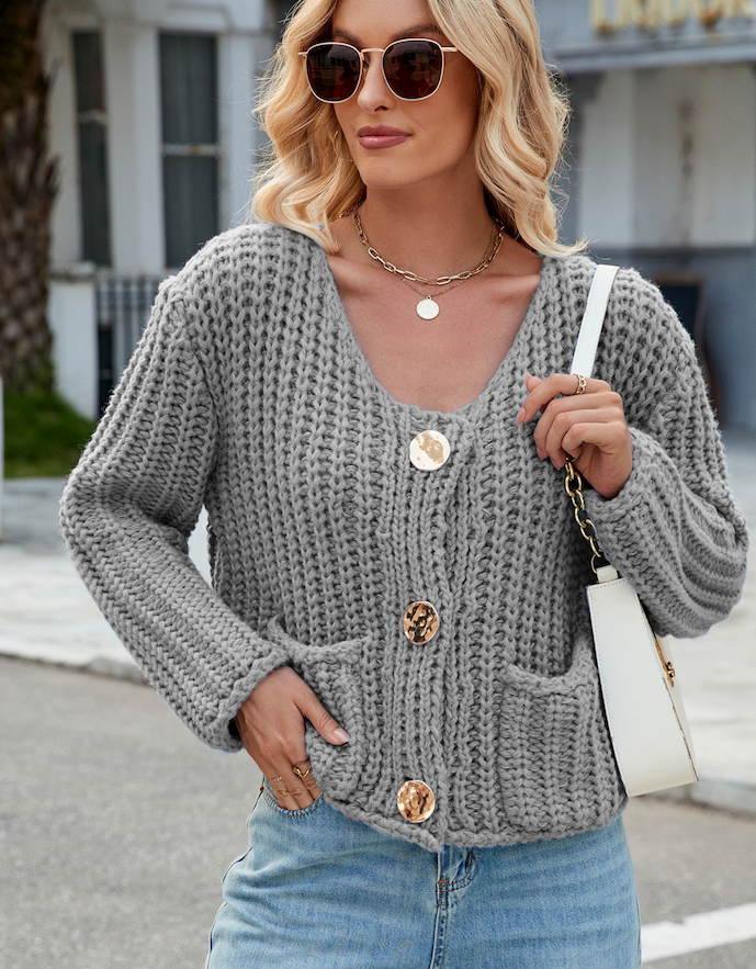 Miss Sparkling - Vente Cardigan – femme - Cardigan court en tricot7