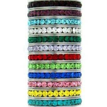 WJW - Wholesale Multi-Stone Ring - July-December CZ Eternity Stainless Steel Ring12