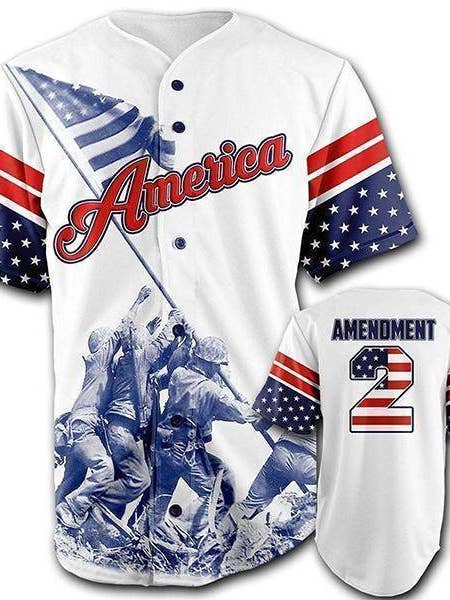 Camiseta de béisbol Team America 2/A para venta al por mayor de Greater Half