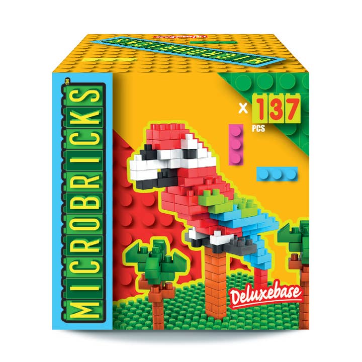 Microbricks - Parrot Mini Brick Construction Set for wholesale by Deluxebase