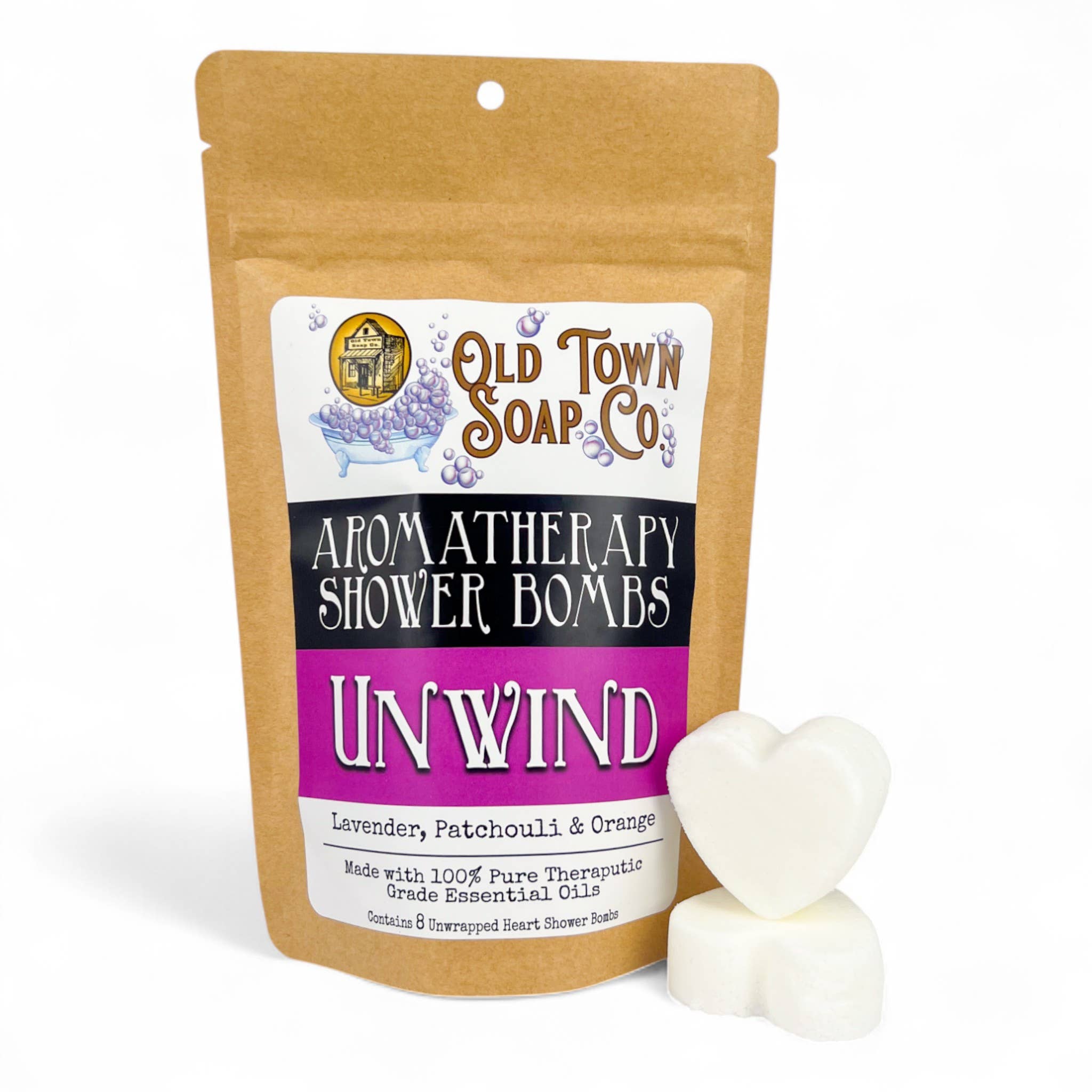 Old Town Soap Co. - Wholesale Shower Steamer/Bomb - Shower Bombs/Steamers -8 Pack -Avail in 12 Blends #1 Seller10