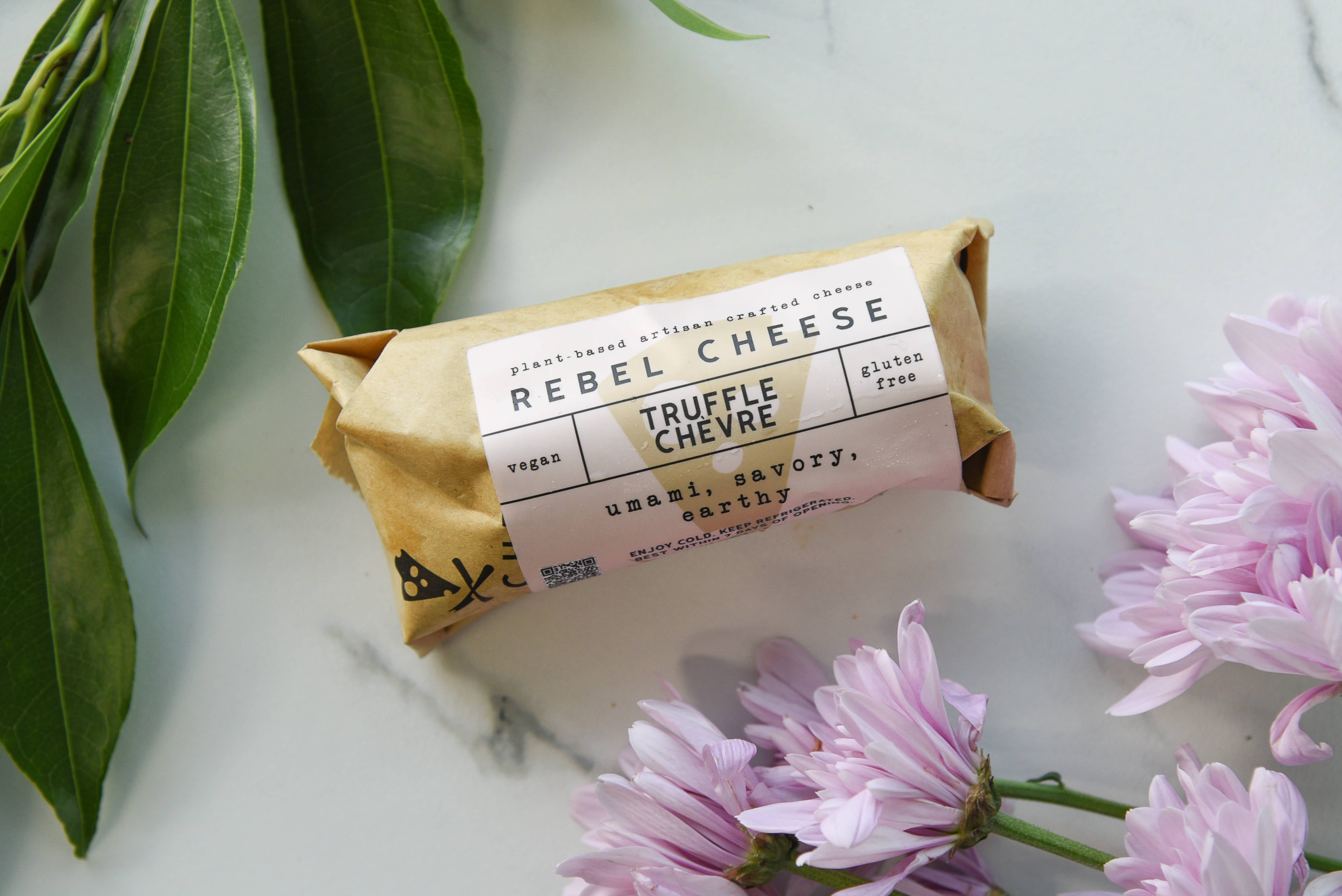 Rebel Cheese - Wholesale Cheese - Truffle Chèvre Plant Based - 4 oz1