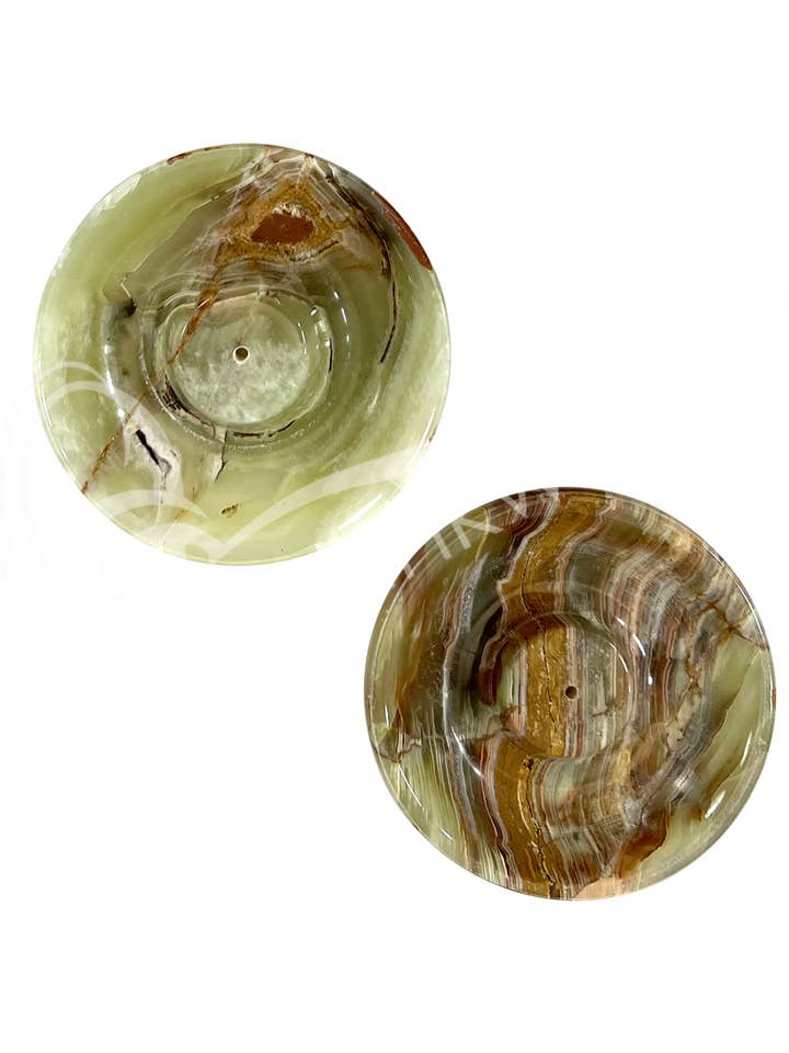 (PC)WIERROOKHOUDER - ONYX, GROEN 4"DIAM. voor wholesale door Oceanic Linkways Inc