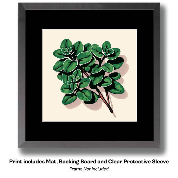 Mowbi - Wholesale Art print - Rosemary Sprig 8”x8” Herbs and Spices, Culinary Art Print Collection13