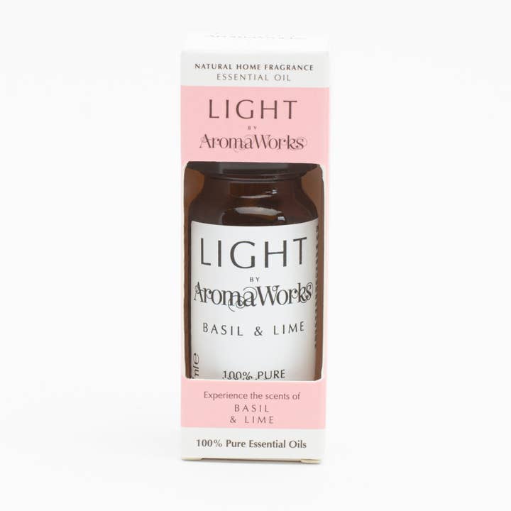 Olio essenziale di basilico e lime gamma leggera 10ml per la vendita all'ingrosso da parte di AromaWorks London