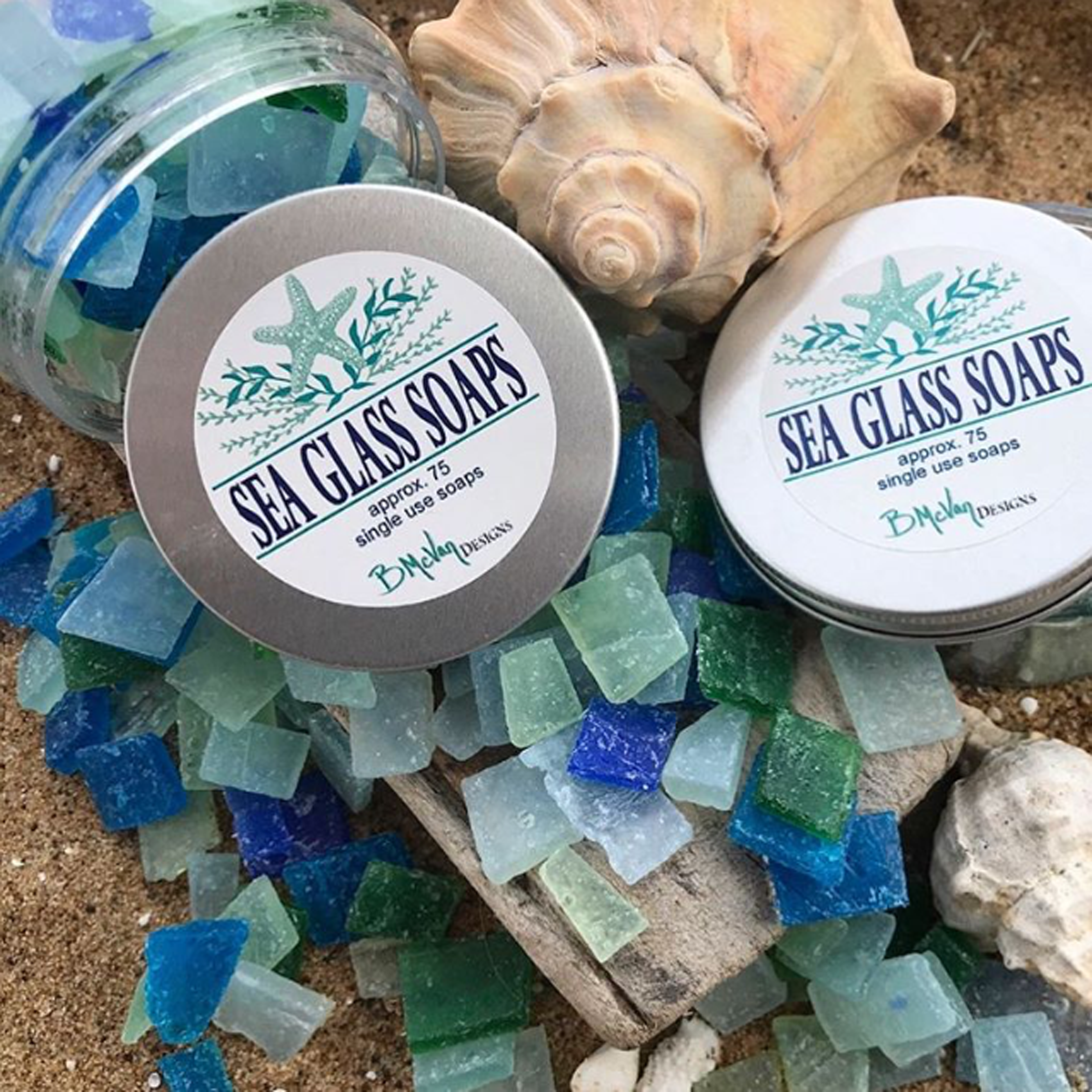 B McVan Designs - Wholesale Bar Soap - Sea Glass Soap1