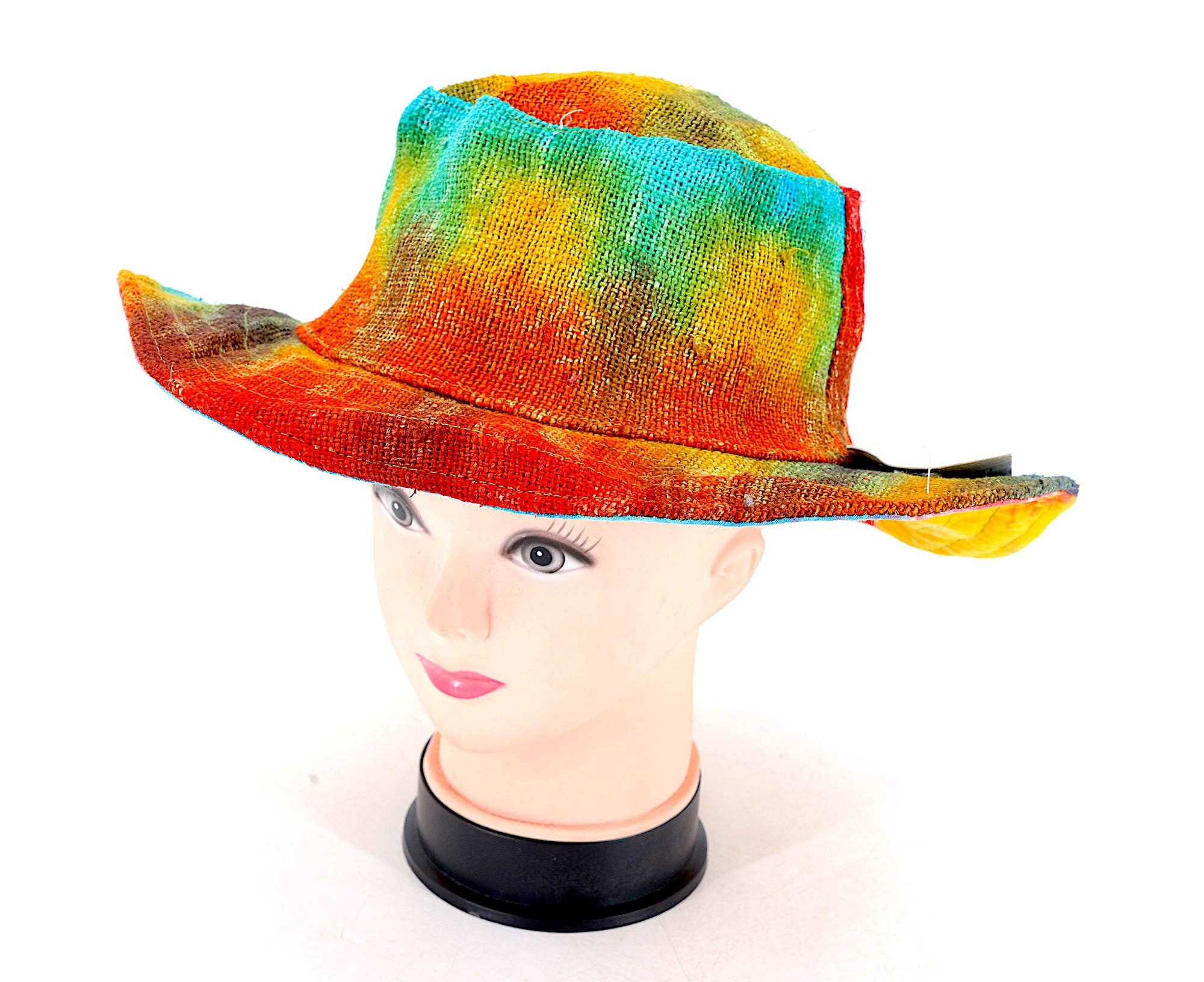 Himalaya Handmade - Vente Bob – femme - Chapeau bohème hippie tie-dye fait main à 100% chanvre8